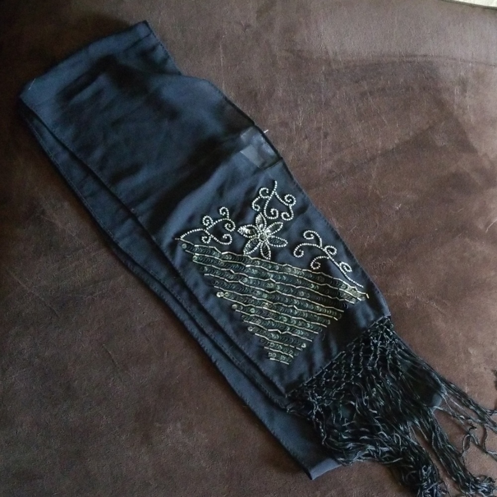 Beaded scarf